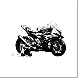 S1000RR Bike Sketch Art Posters and Art